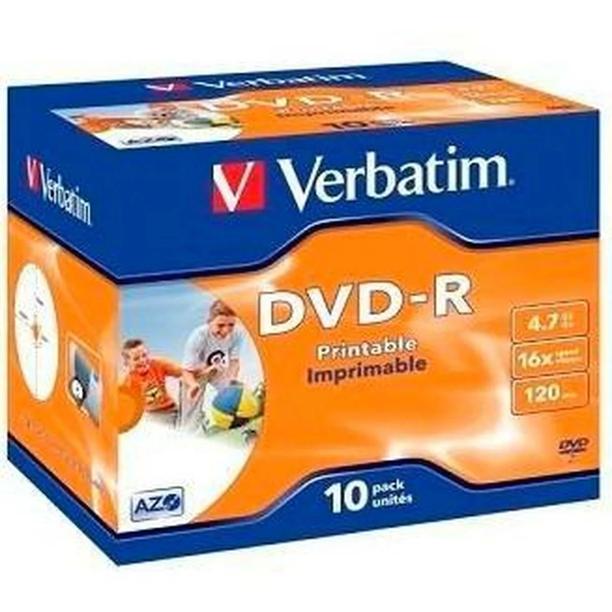 DVD-R Verbatim 4,7 GB 16x 10 Piezas (10 Unidades)