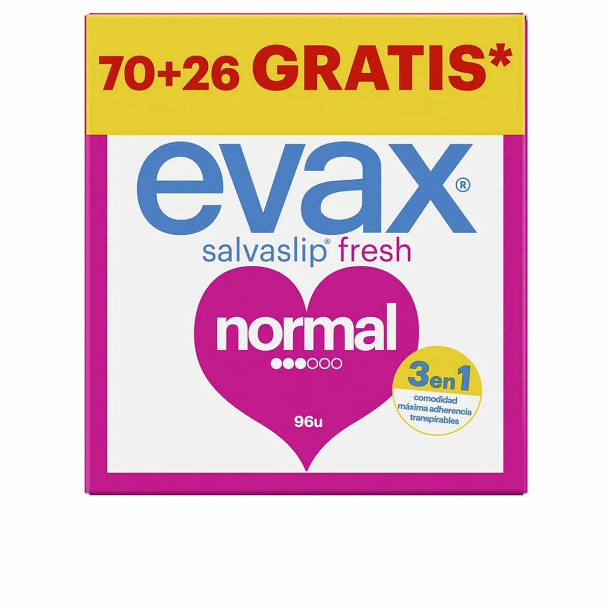 Salvaslip Normal Evax Normal 96 Unidades