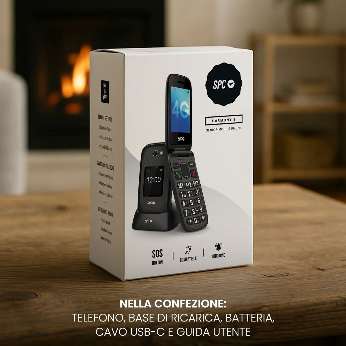 Teléfono Móvil para Mayores SPC 2337N Negro 128 GB 2,8"