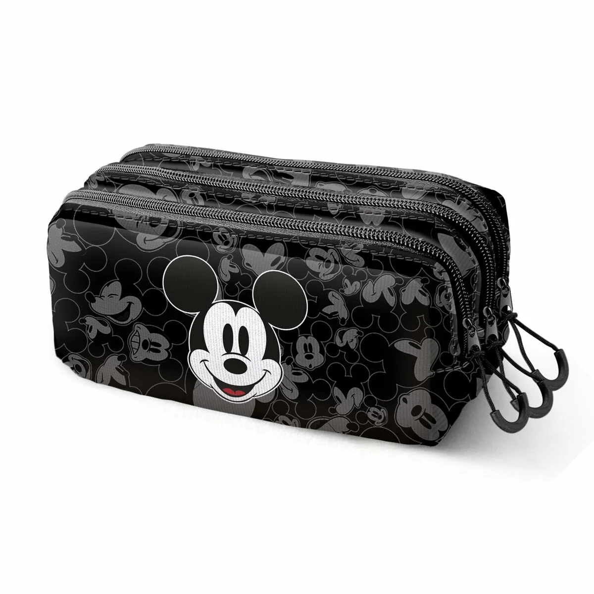 Portatodo Triple Mickey Mouse Year Negro 23 x 10 x 11 cm