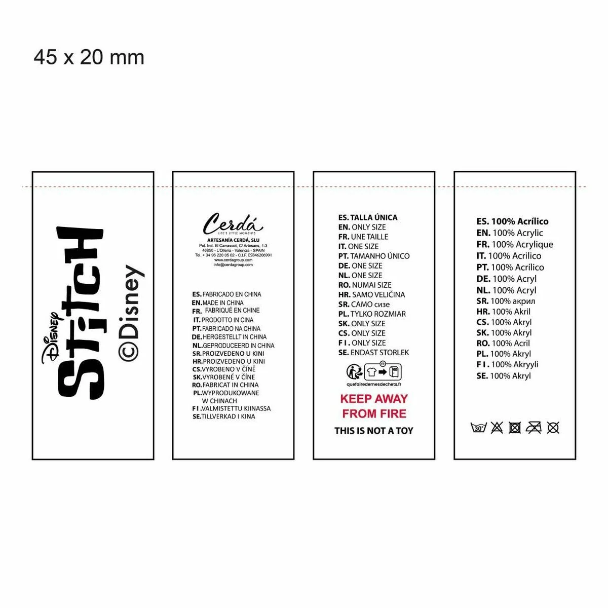 Gorro Infantil Stitch Azul