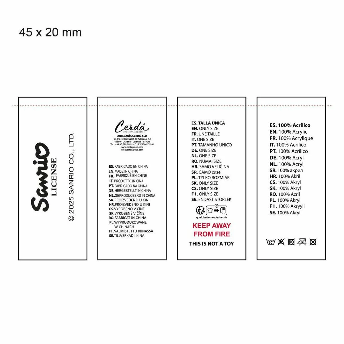 Gorro y Guantes Hello Kitty Blanco 2 Piezas