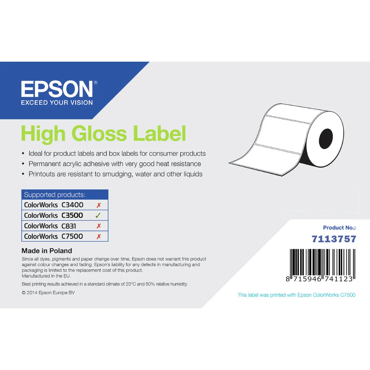 Cartucho de Tinta Original Epson 7113757