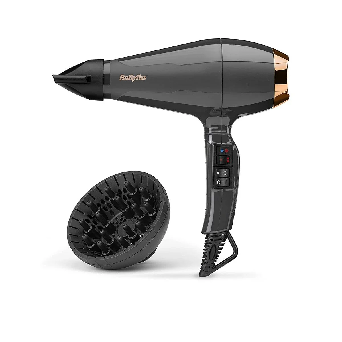 Secador de Pelo Babyliss 6719DE Negro Gris 2200 W