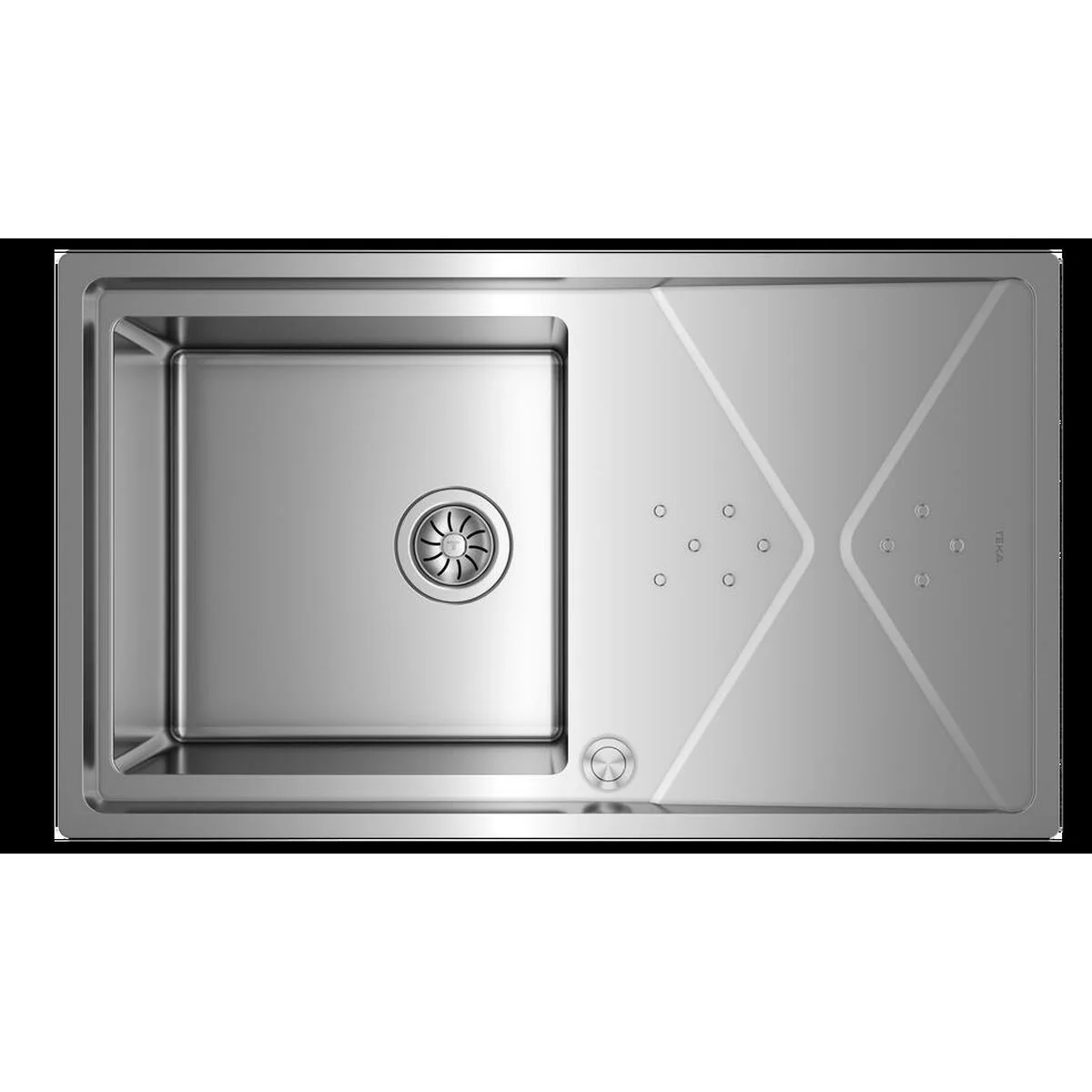 Fregadero de Un Seno Teka BROOKLYN 50 MXP 1C 1E Acero