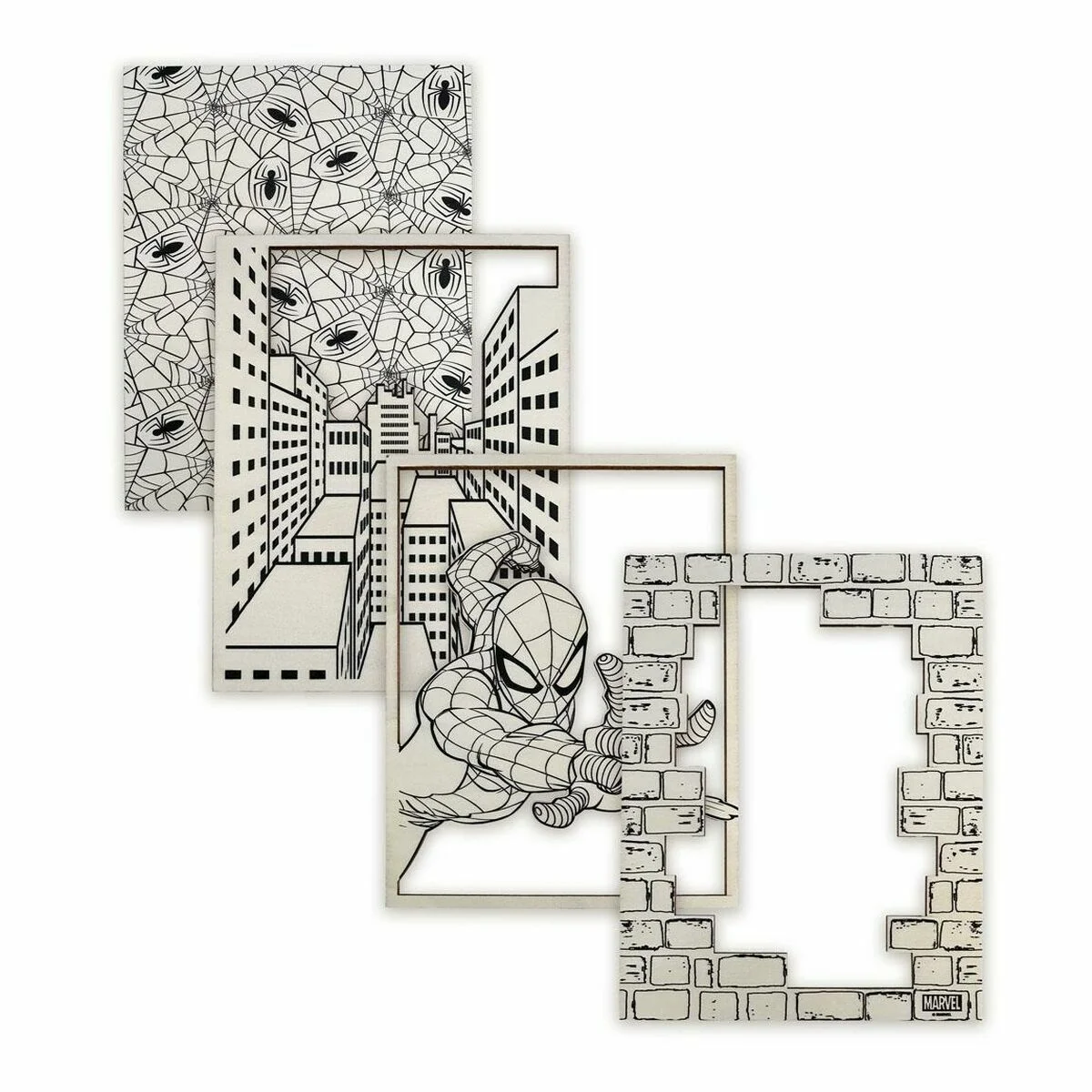 Set de Manualidades Spider-Man Madera