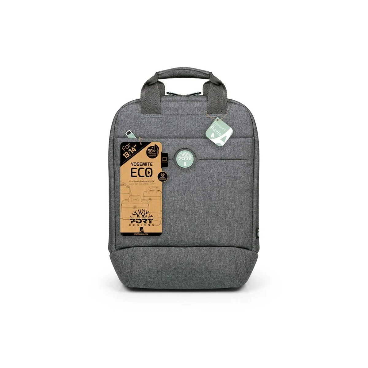 Mochila para Portátil Port Designs YOSEMITE Eco Gris