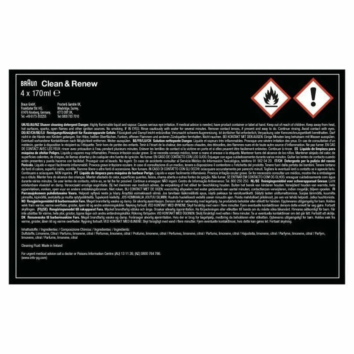 Cartucho Limpiador Braun