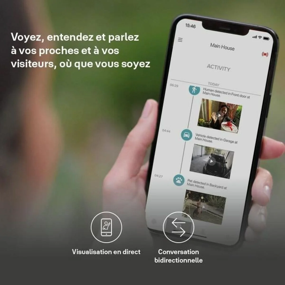 Cámara de vigilancia simulada Yale SV-OC-1A-W