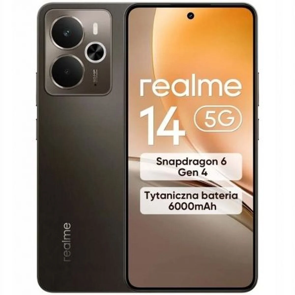 Smartphone Realme 14 5G 8-256 TIT V2 Octa Core 8 GB RAM 256 GB Marrón