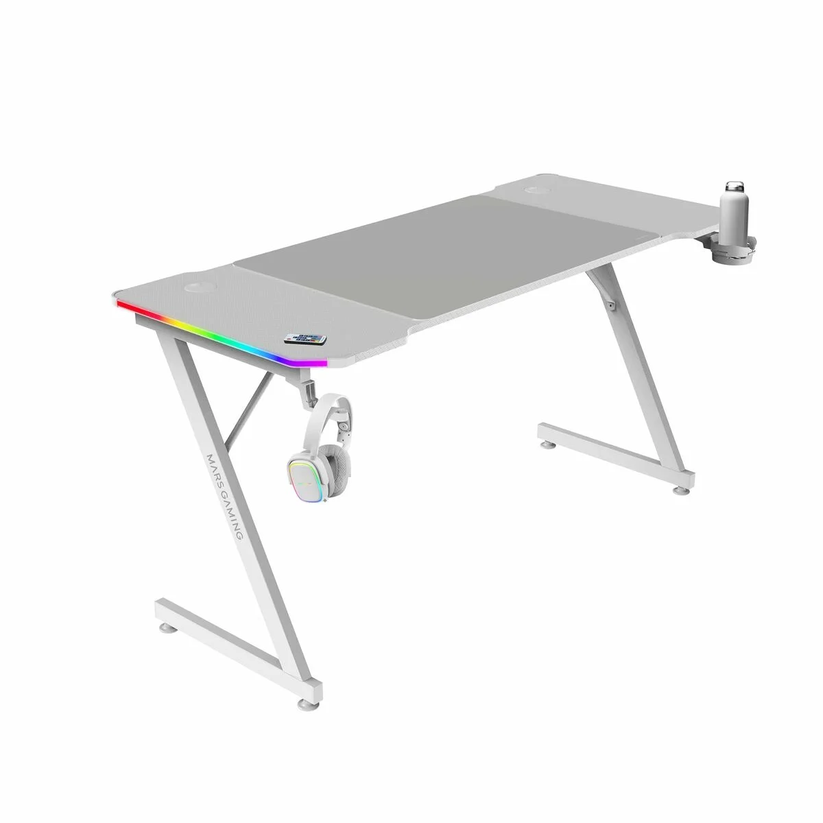 Mesa de Escritorio Gaming Mars Gaming ERGO Blanco 140 x 60 cm
