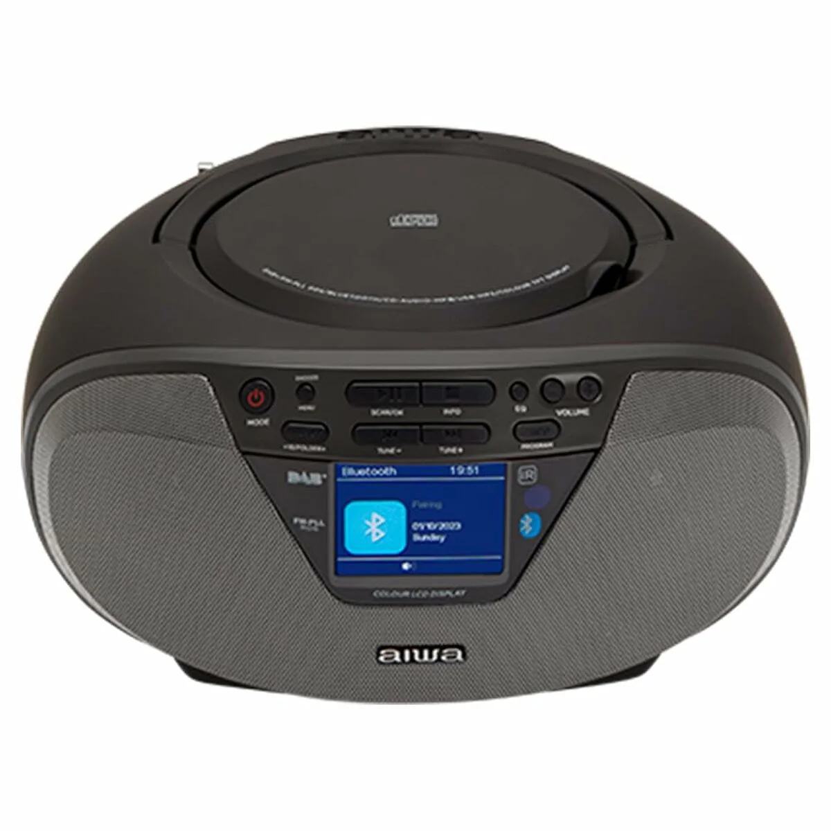 Radio CD MP3 Aiwa BBTU500DAB/BK Negro FM