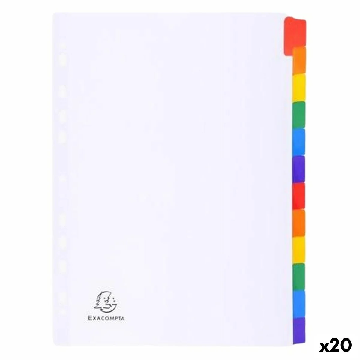 Separadores Exacompta Blanco A4 (20 Unidades)