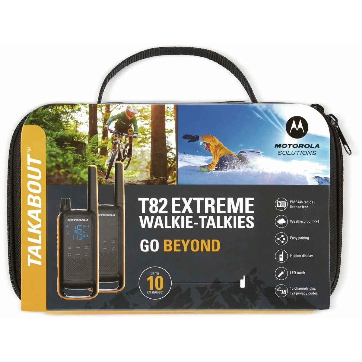 Walkie-Talkie Motorola B8P00810YDEMAG Amarillo Negro Naranja 500 mW