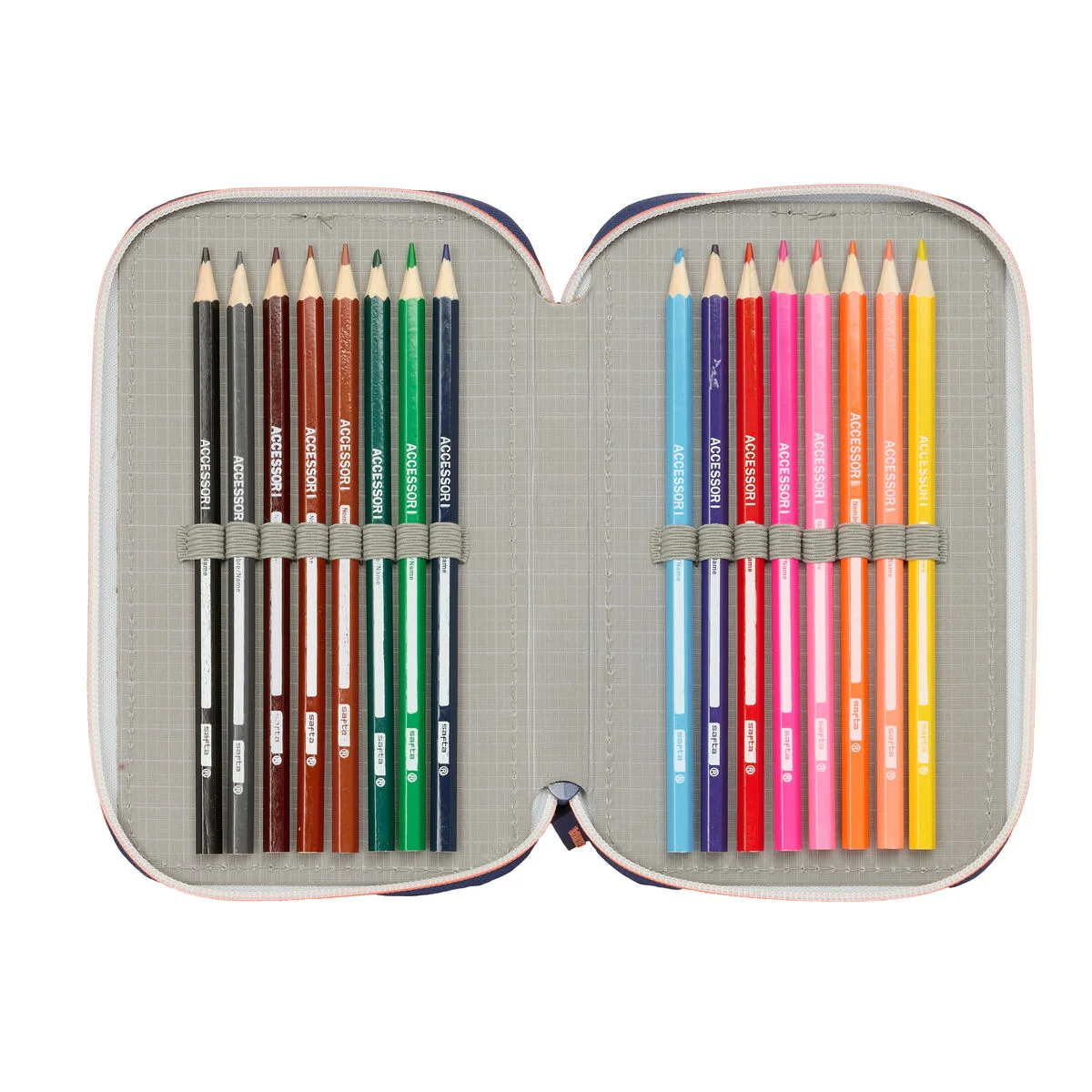 Portatodo F.C. Barcelona Azul marino 12,5 x 19,5 x 5,5 cm 37 Piezas