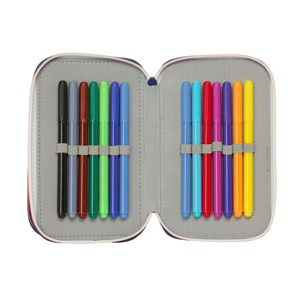 Portatodo F.C. Barcelona Azul marino 12,5 x 19,5 x 5,5 cm 37 Piezas