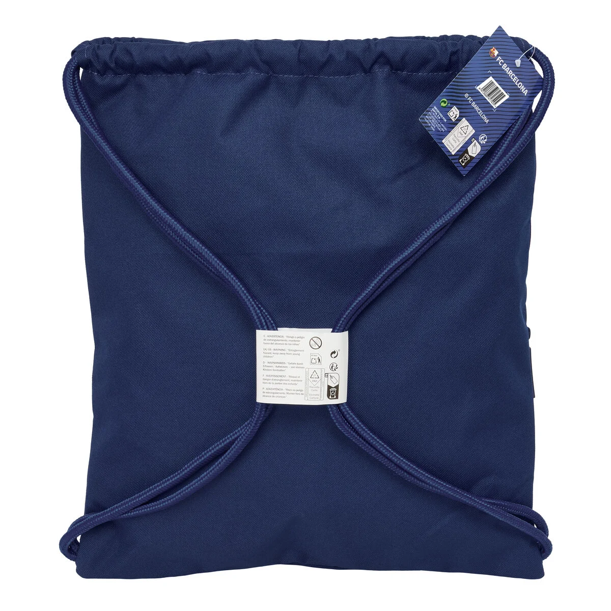 Bolsa Mochila con Cuerdas F.C. Barcelona Azul marino 35 x 40 x 1 cm