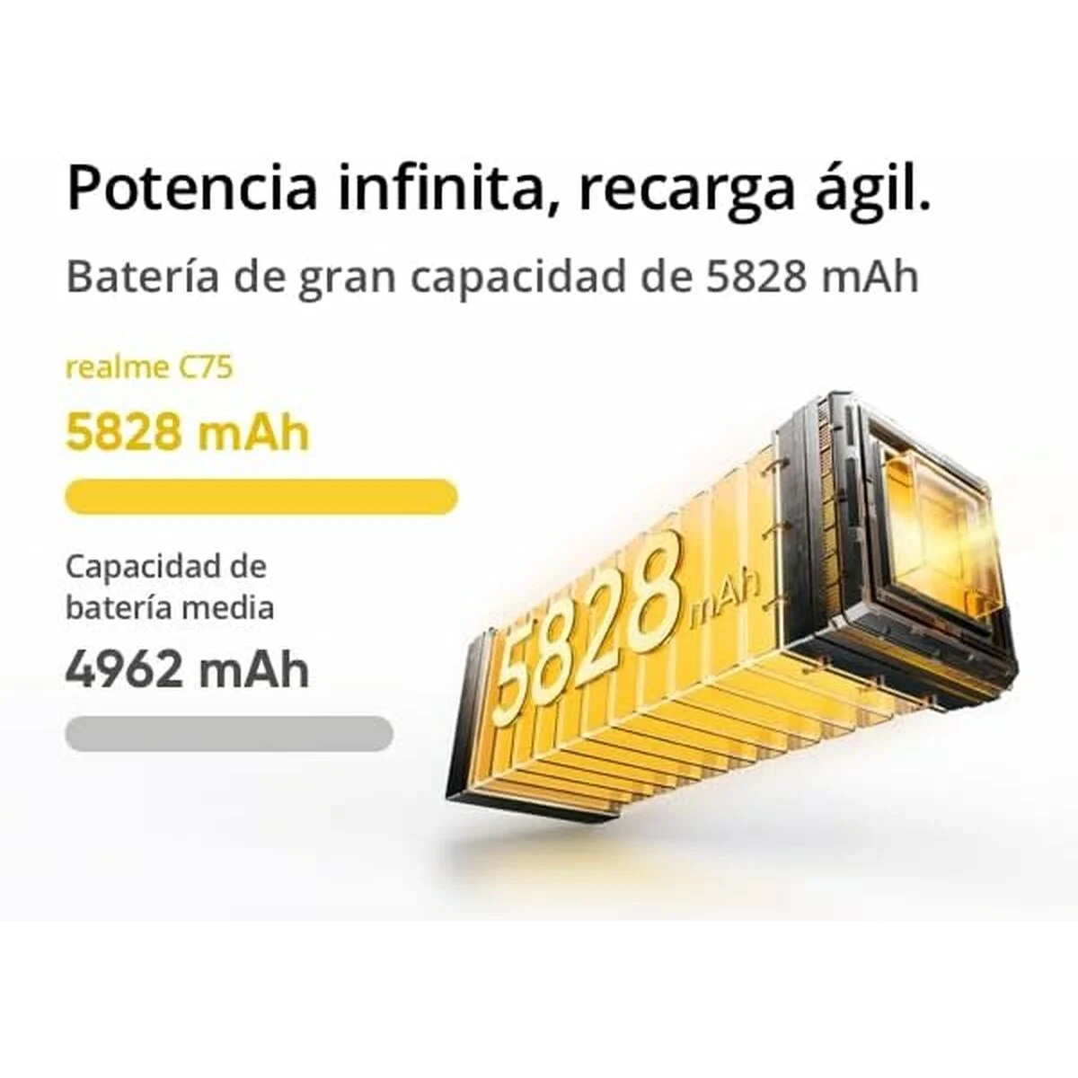 Smartphone Realme C75 8-128 GD Octa Core 8 GB RAM 128 GB Oro 6,72"