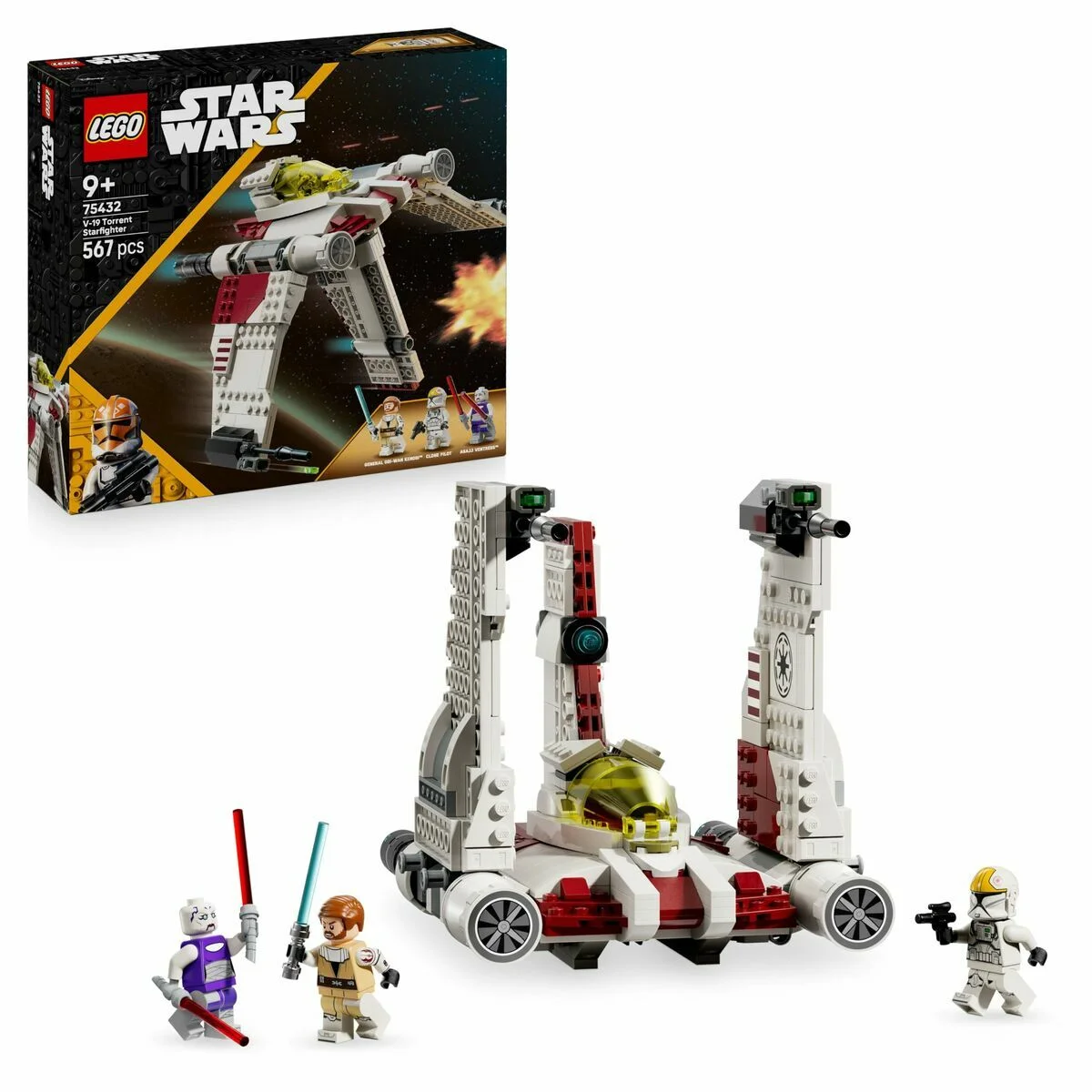 Juego de Construcción Lego STAR WARS 75432 V-19 Torrent Starfighter