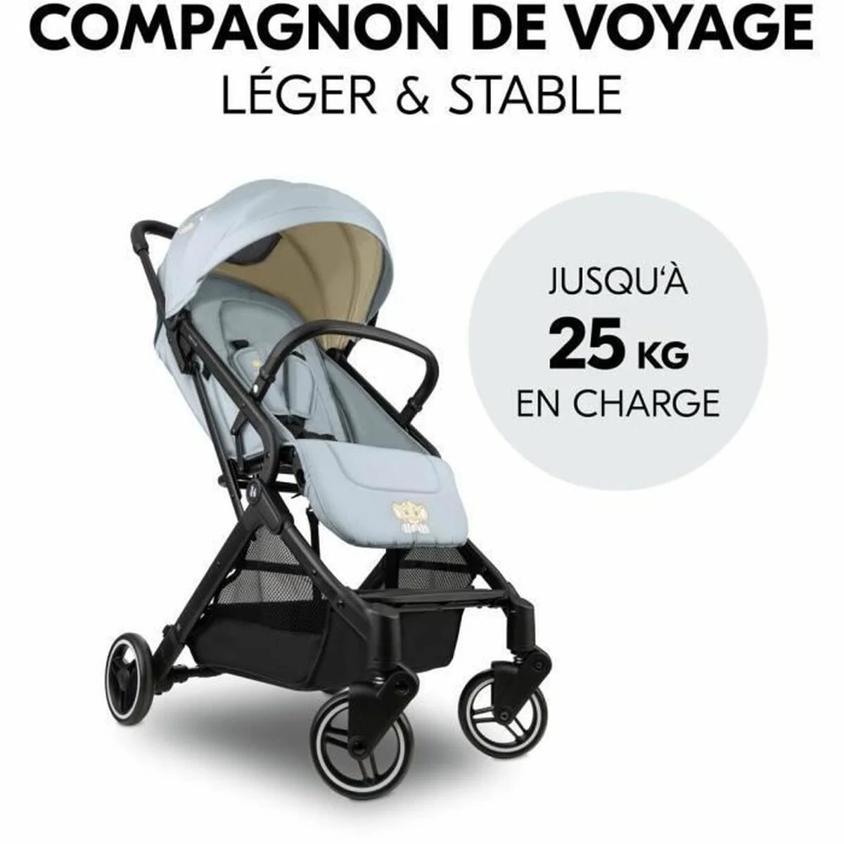 Carro de Paseo para Bebé Hauck Negro