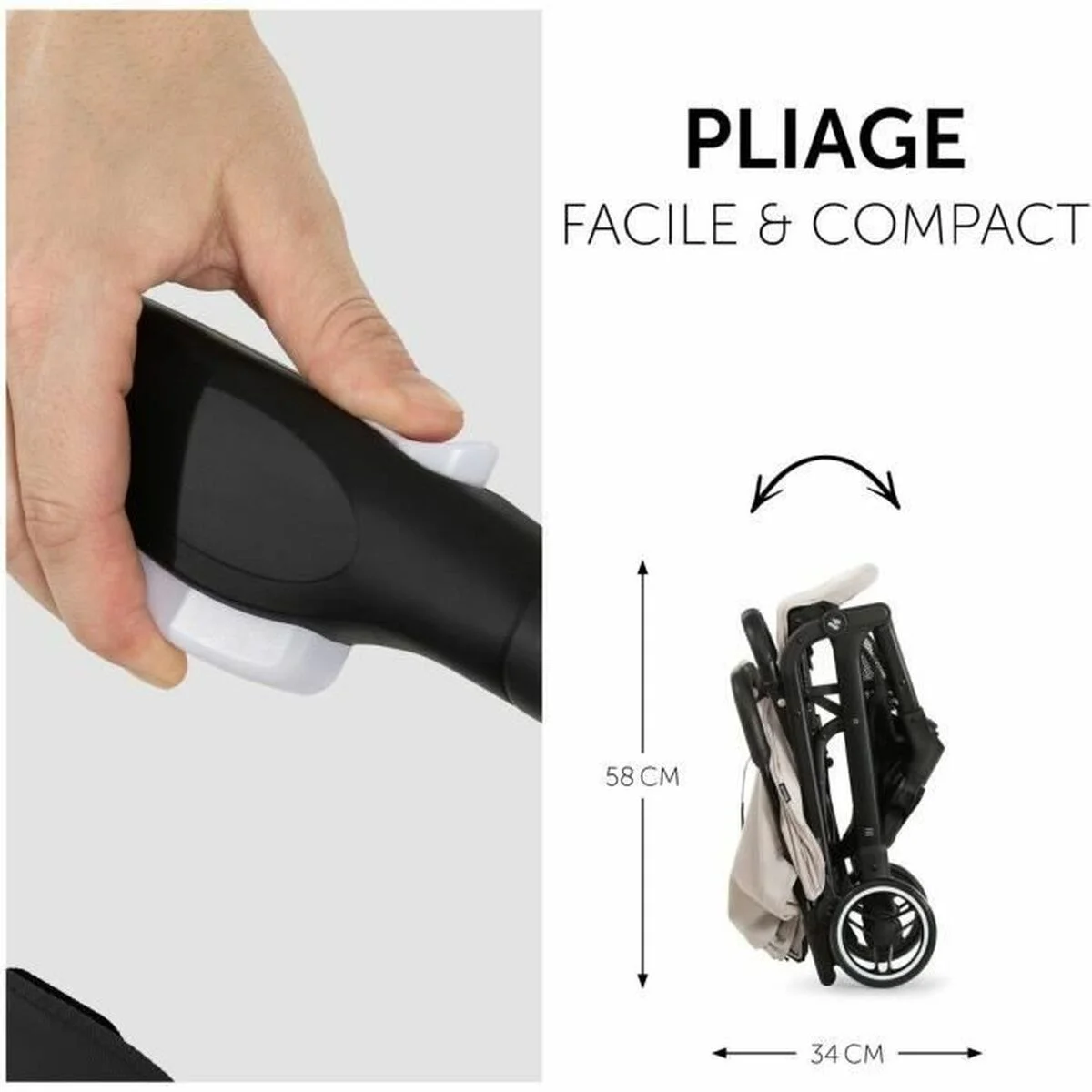 Carro de Paseo para Bebé Hauck Beige