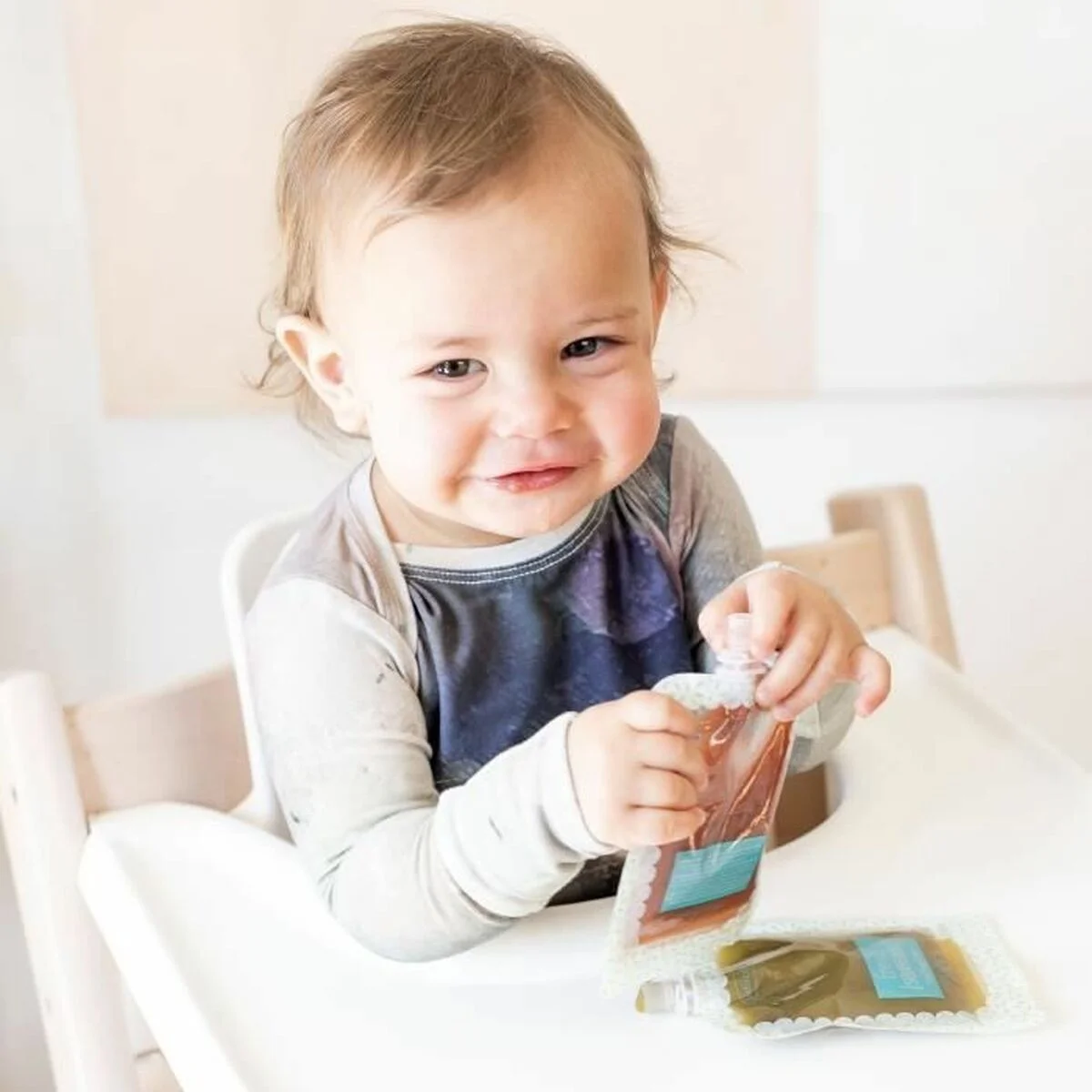 Recipiente Conservador de Alimentos Infantino Transparente Plástico 100 ml (25 Unidades)