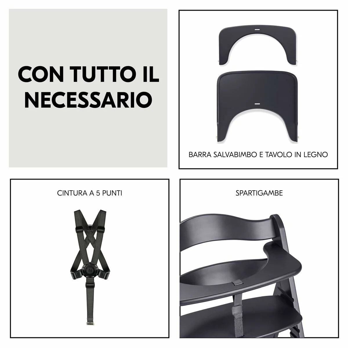 Trona Hauck Marrón Gris oscuro