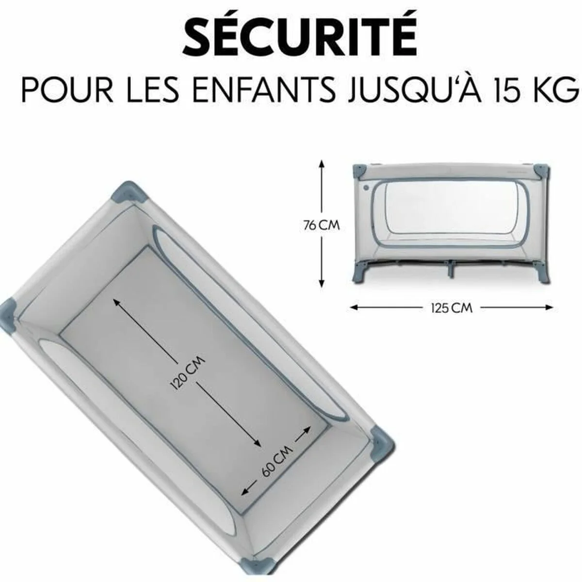 Cuna de Bebé Hauck Azul