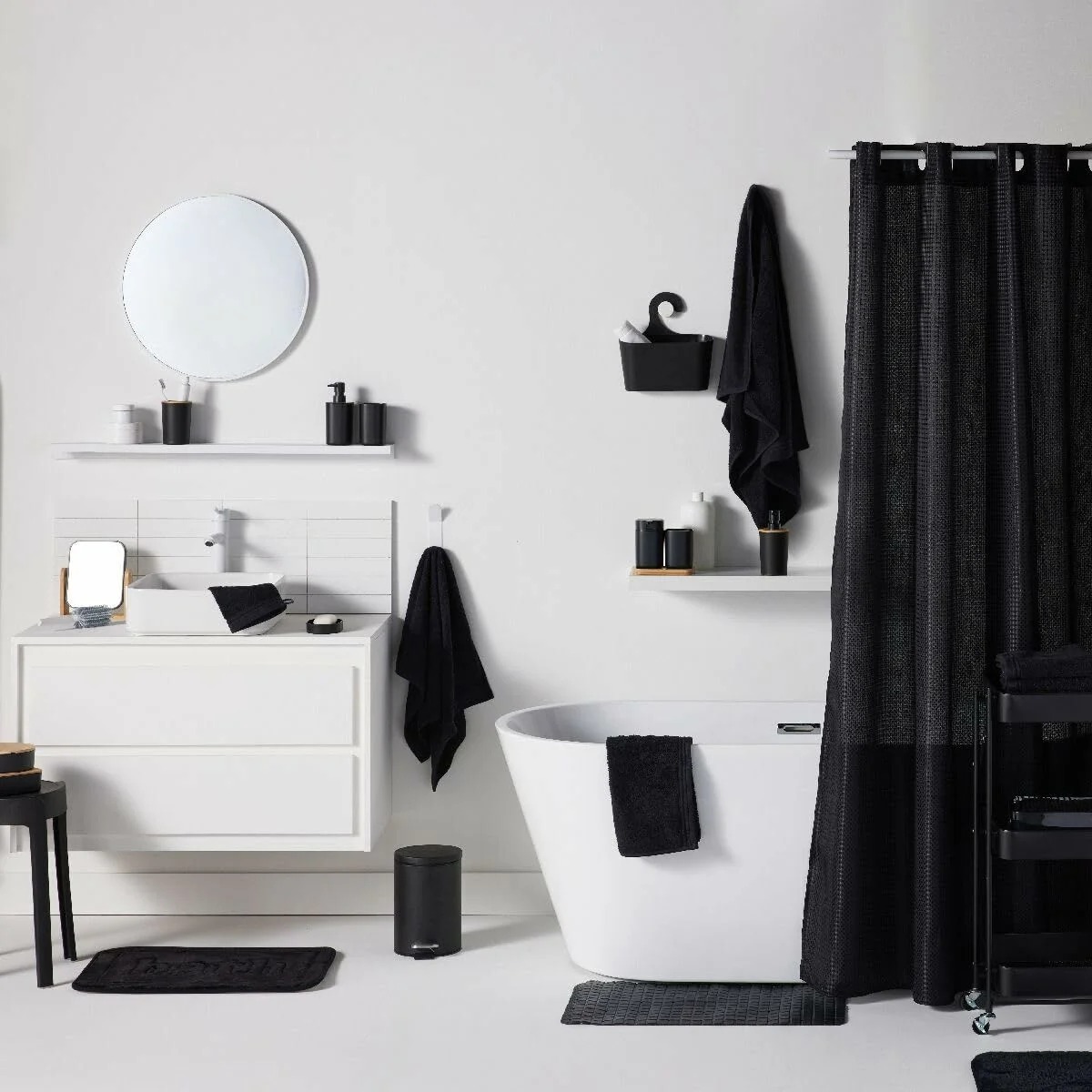 Alfombrilla Antideslizante TODAY Negro