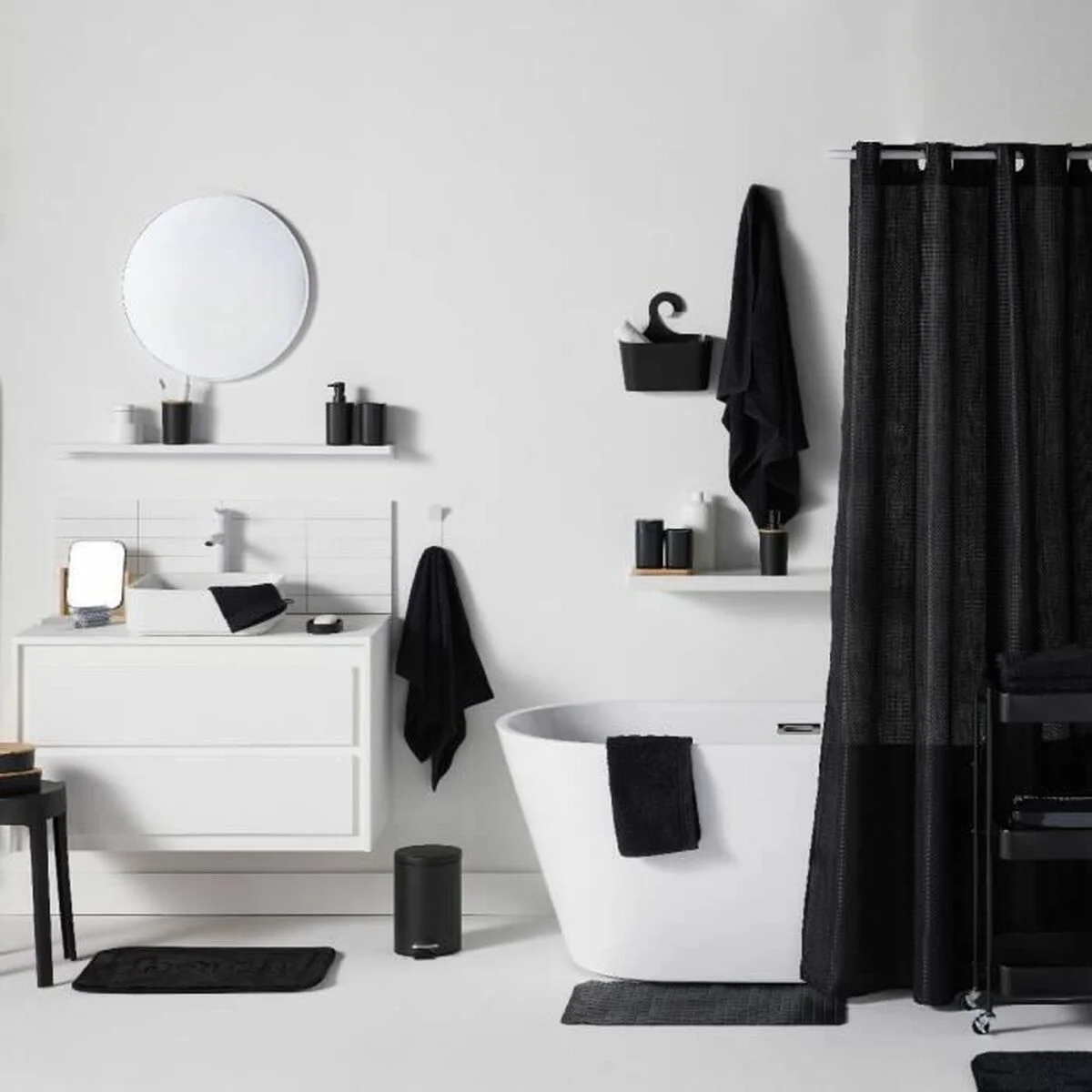 Alfombrilla Antideslizante TODAY Negro