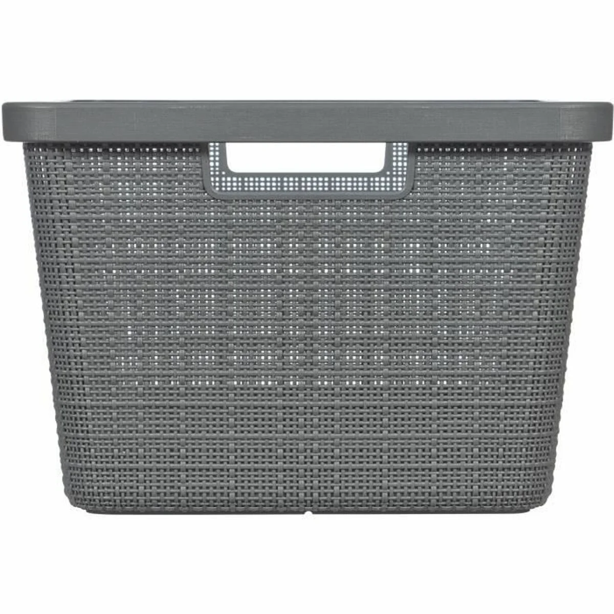 Multi-purpose basket Curver Dark grey Jute Plastic