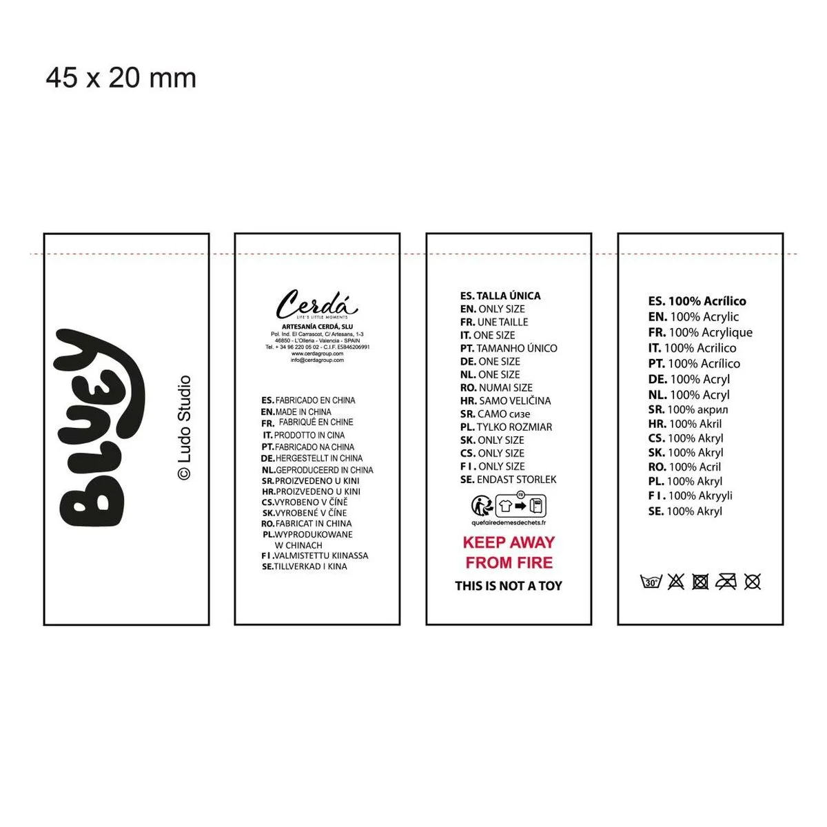 Gorro Infantil Bluey Azul