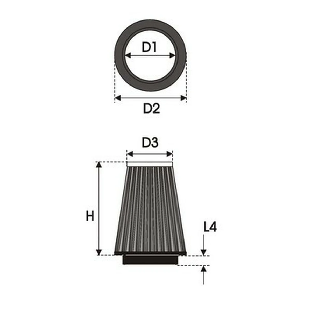 Filtro de aire Green Filters K1.80