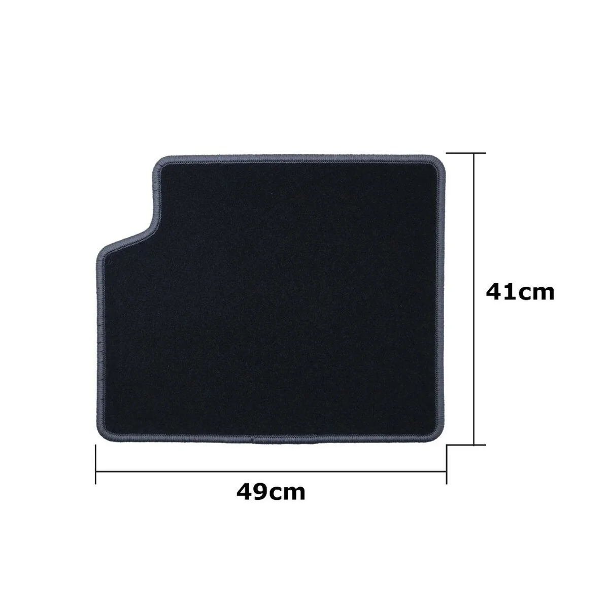 Set de Alfombrillas para Coche OCC Motorsport OCCTY0014GD Negro Gris oscuro Toyota Corolla Terciopelo