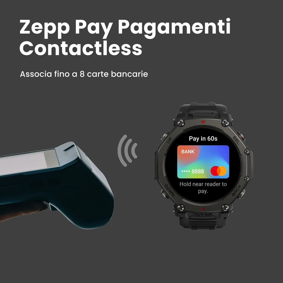 Smartwatch Amazfit W2443EU1N Negro 1,5"