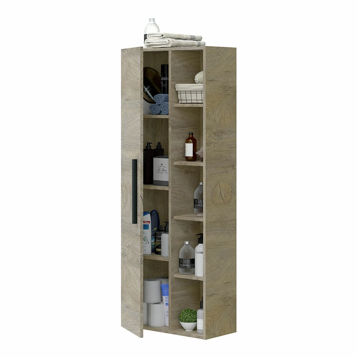 Cupboard Forés Brown Melamin 51 X 25 X 135 CM