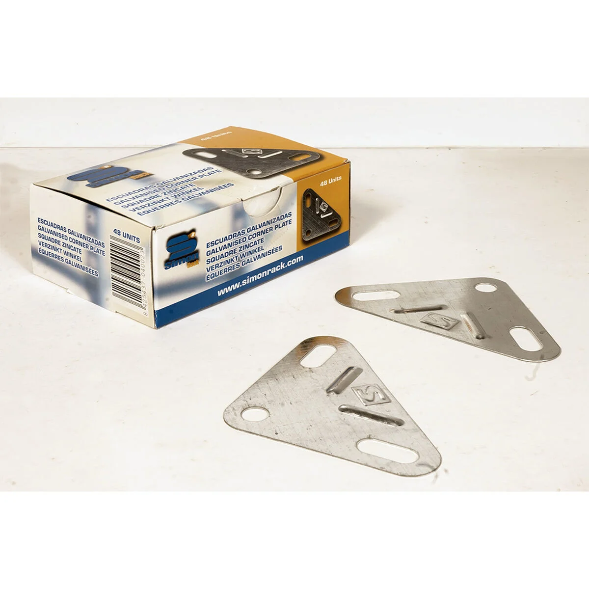 Set square Simon Rack Metal metal (48 Units)