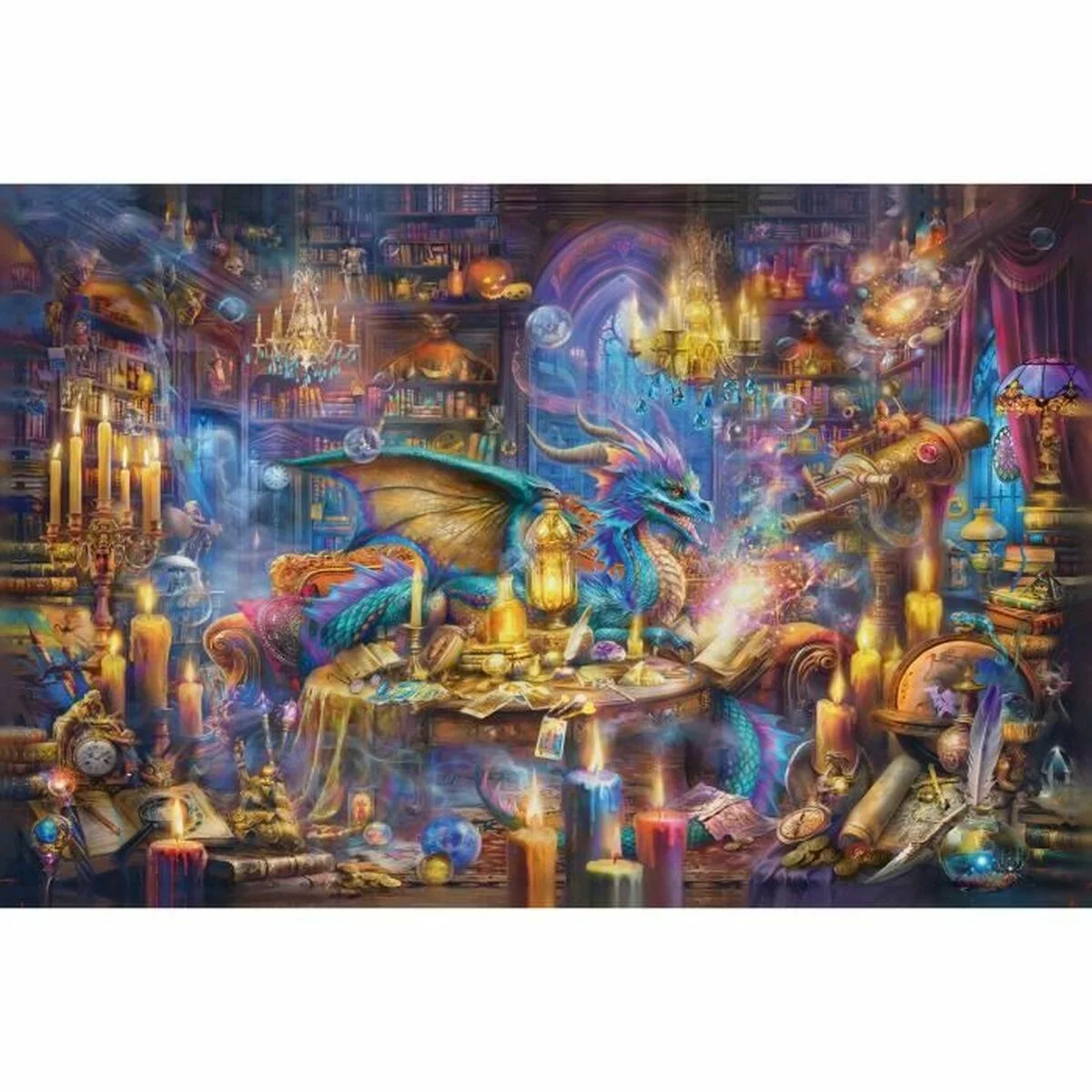 Puzzle Ravensburger Dragon's Library 3000 Piezas