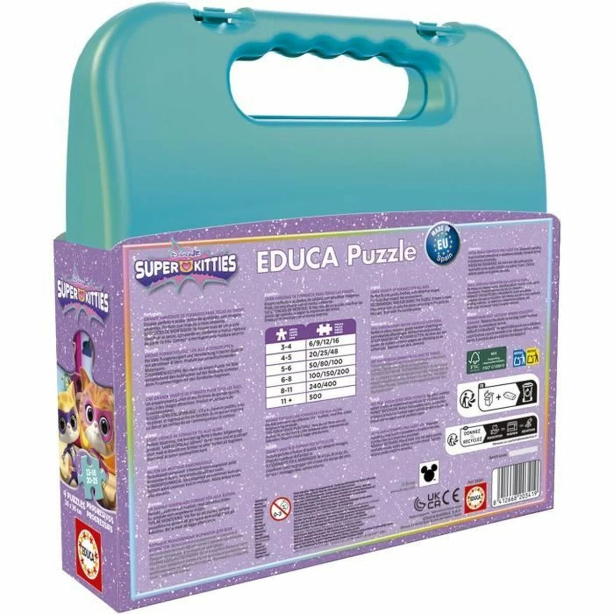 Puzzle Educa SuperKitties 12 Piezas 16 Piezas 20 Piezas 25 Piezas