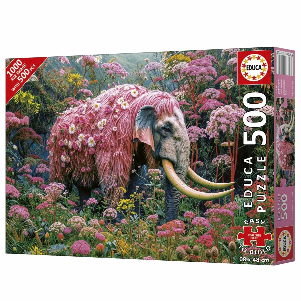 Puzzle Educa Elefante Florido 500 Piezas