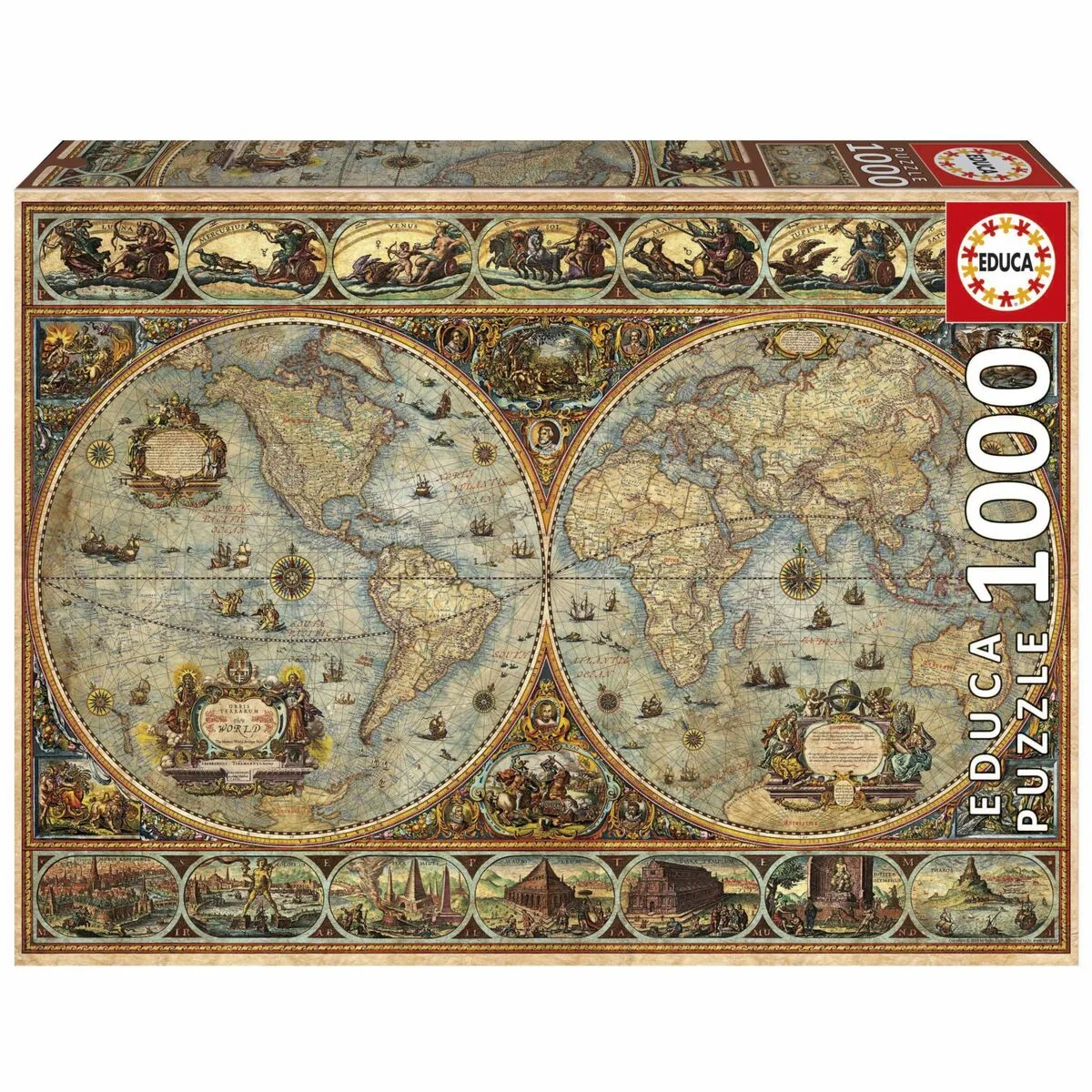 Puzzle Educa Orbis Terrarum 1000 Piezas