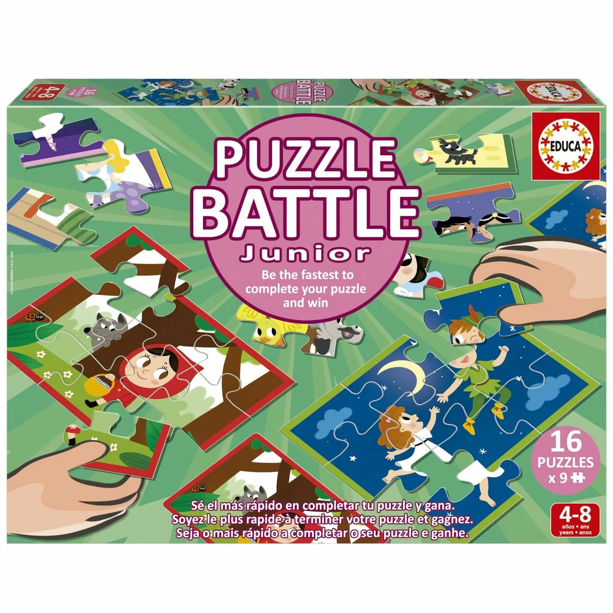 Puzzle Educa Battle Jr Contes 16 Piezas