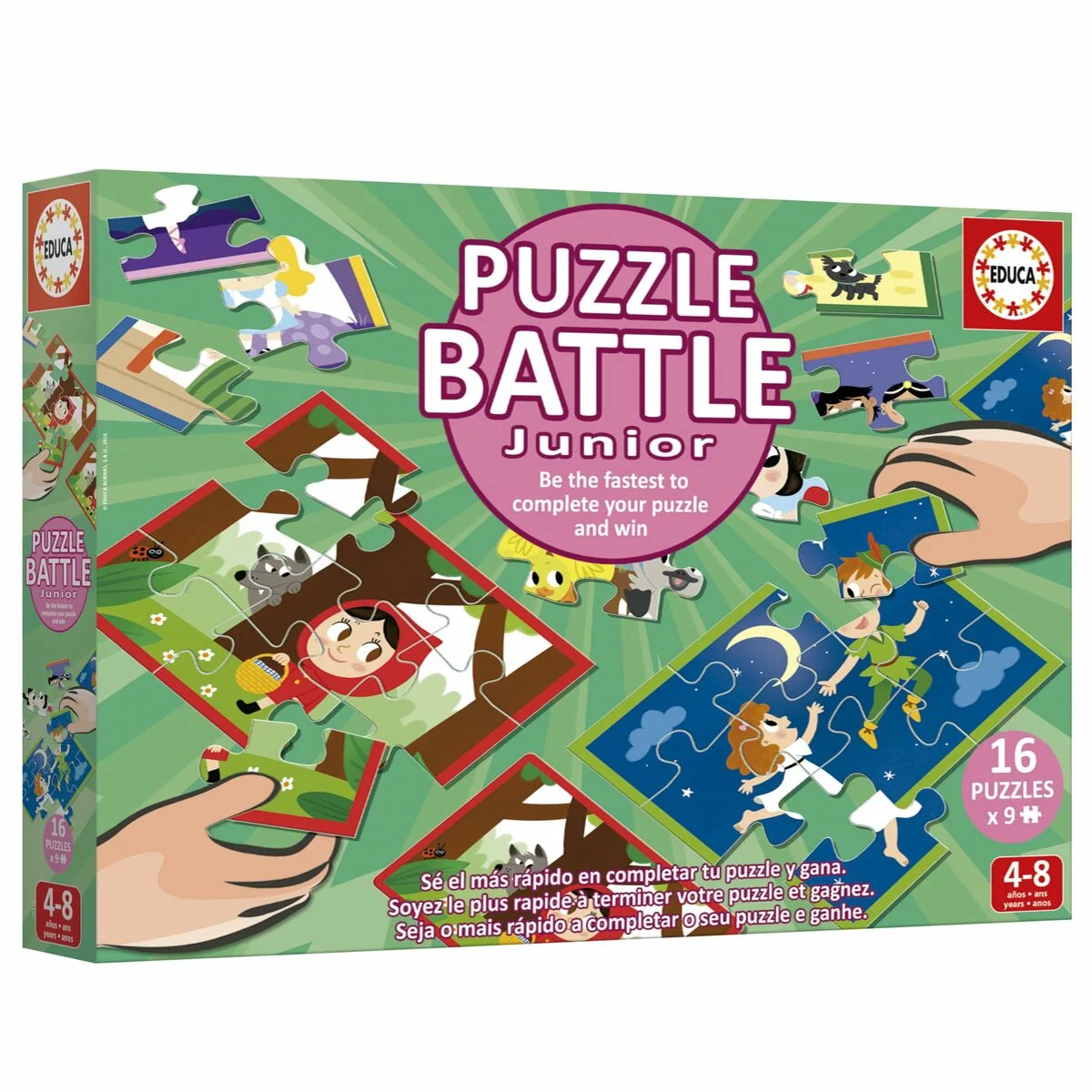 Puzzle Educa Battle Jr Contes 16 Piezas