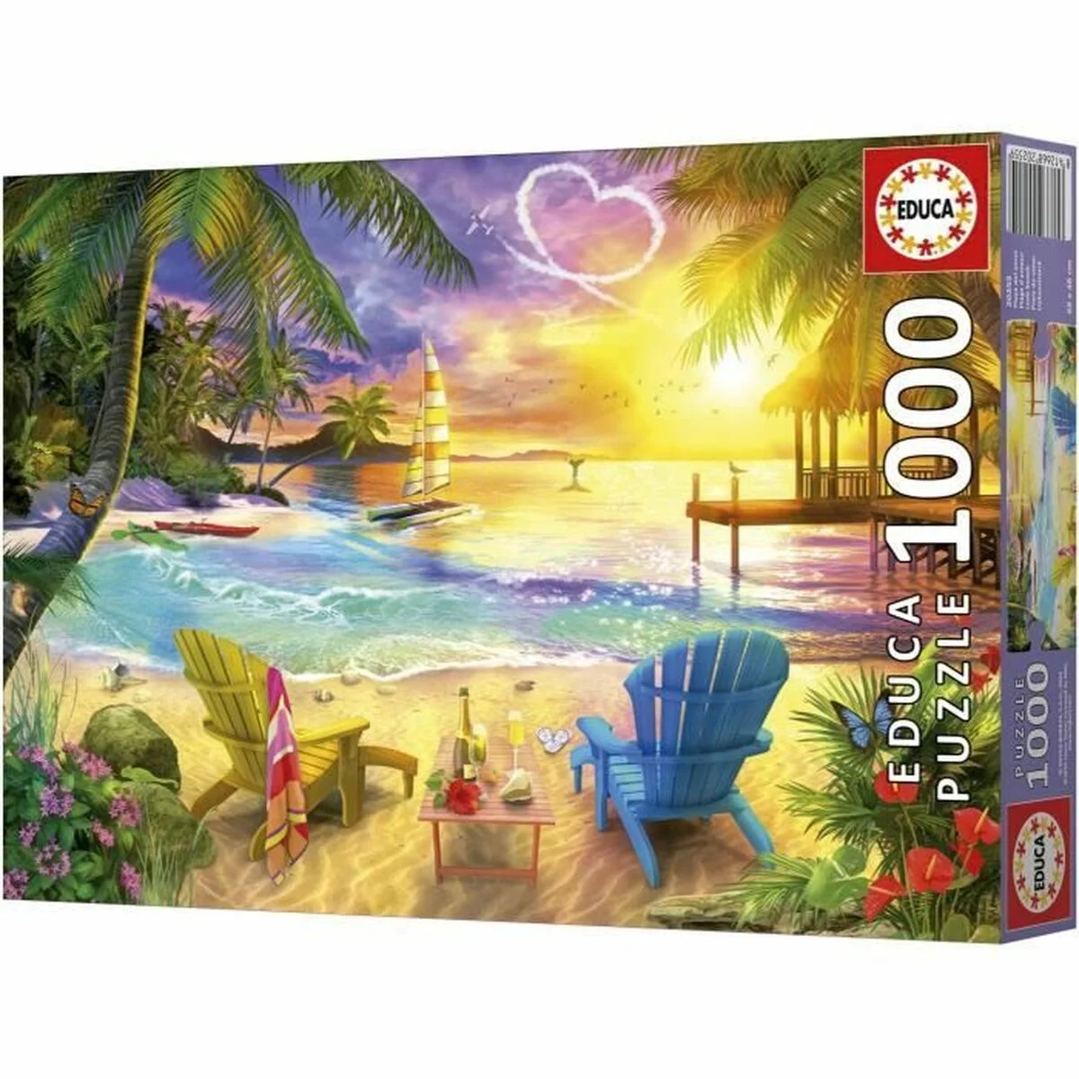 Puzzle Educa Love Beach 1000 Piezas