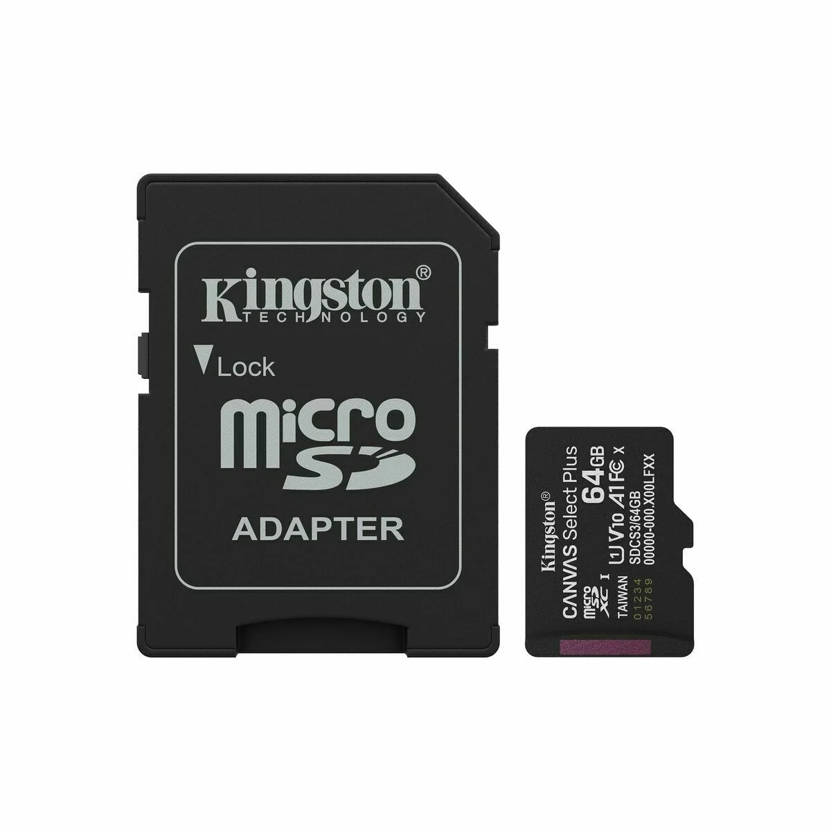 Tarjeta de Memoria Micro SD con Adaptador Kingston SDCS3/64GB 64 GB