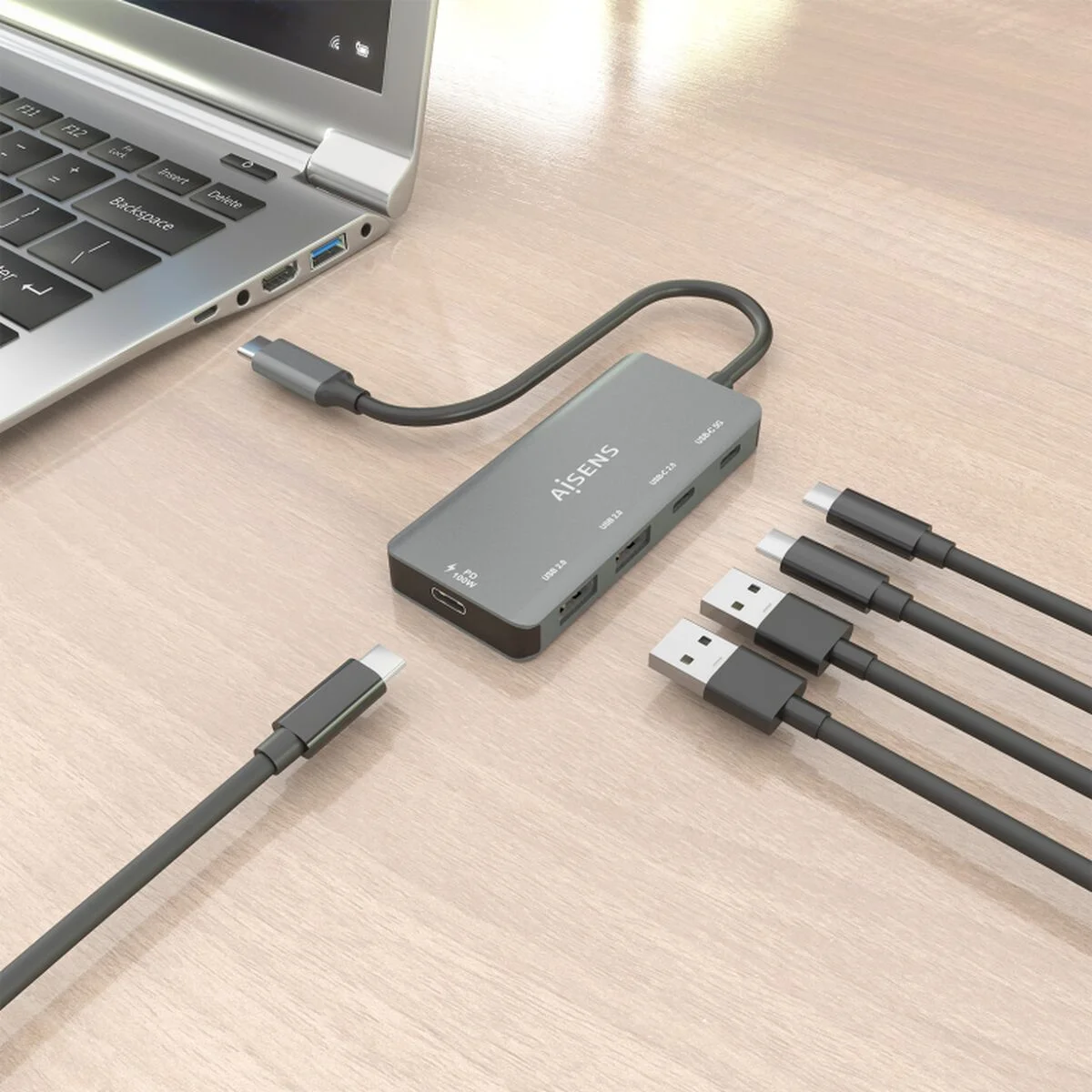 Hub USB Aisens A109-0946 Gris
