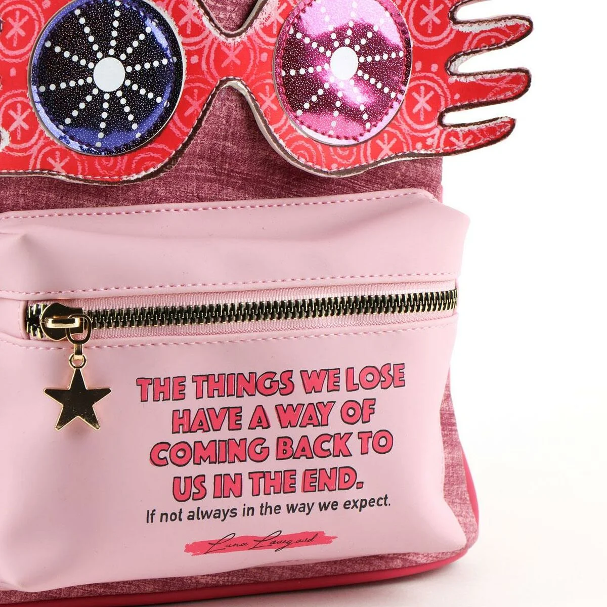 Mochila Escolar Harry Potter Fucsia