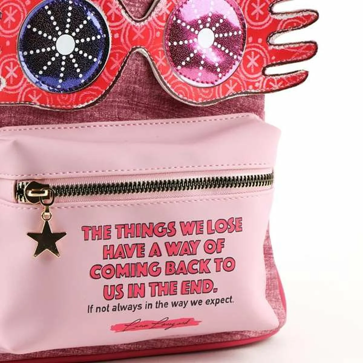 Mochila Escolar Harry Potter Fucsia