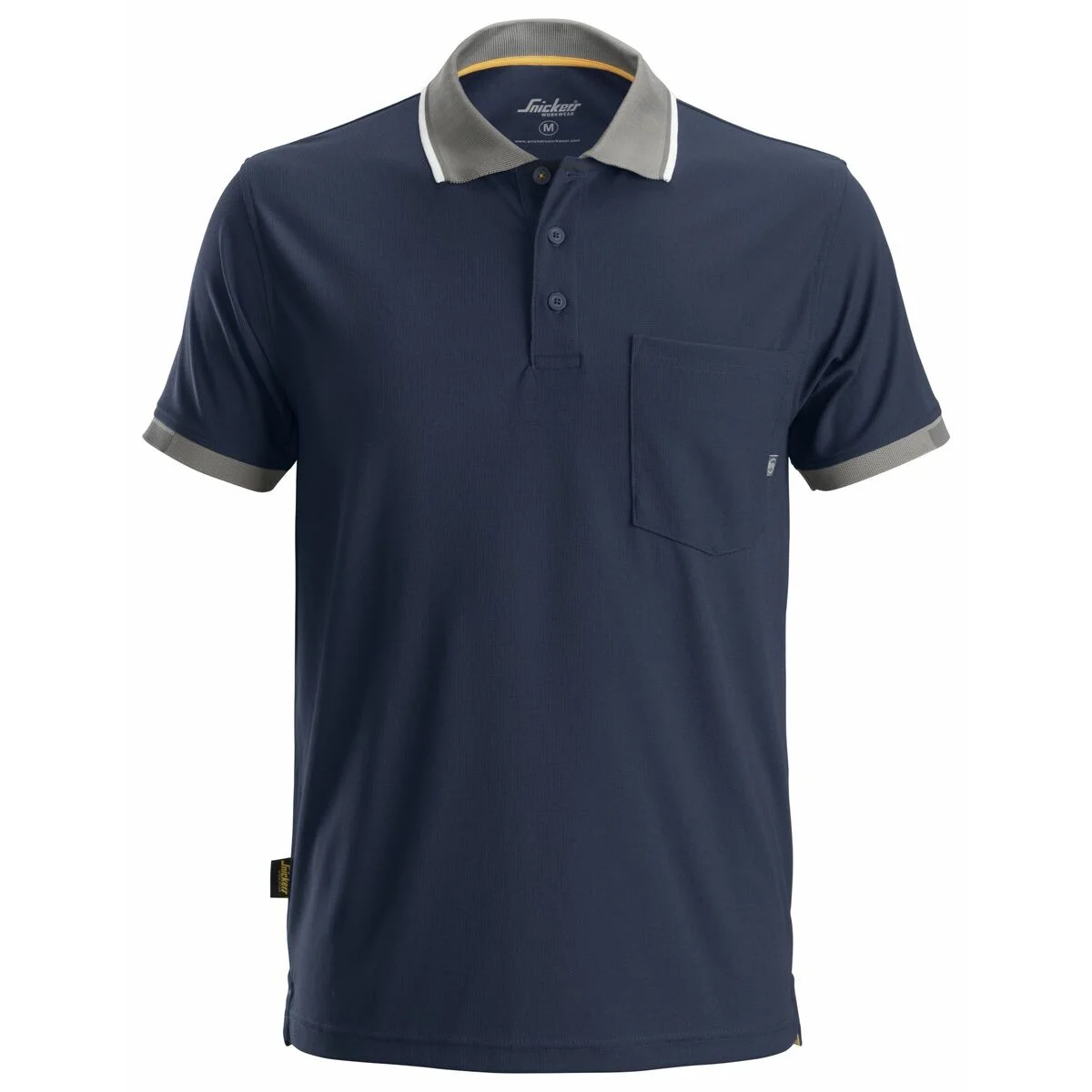 Polo de Manga Corta Hombre Snickers Workwear 2724 Polo AllroundWork Technology 37.5® Azul marino