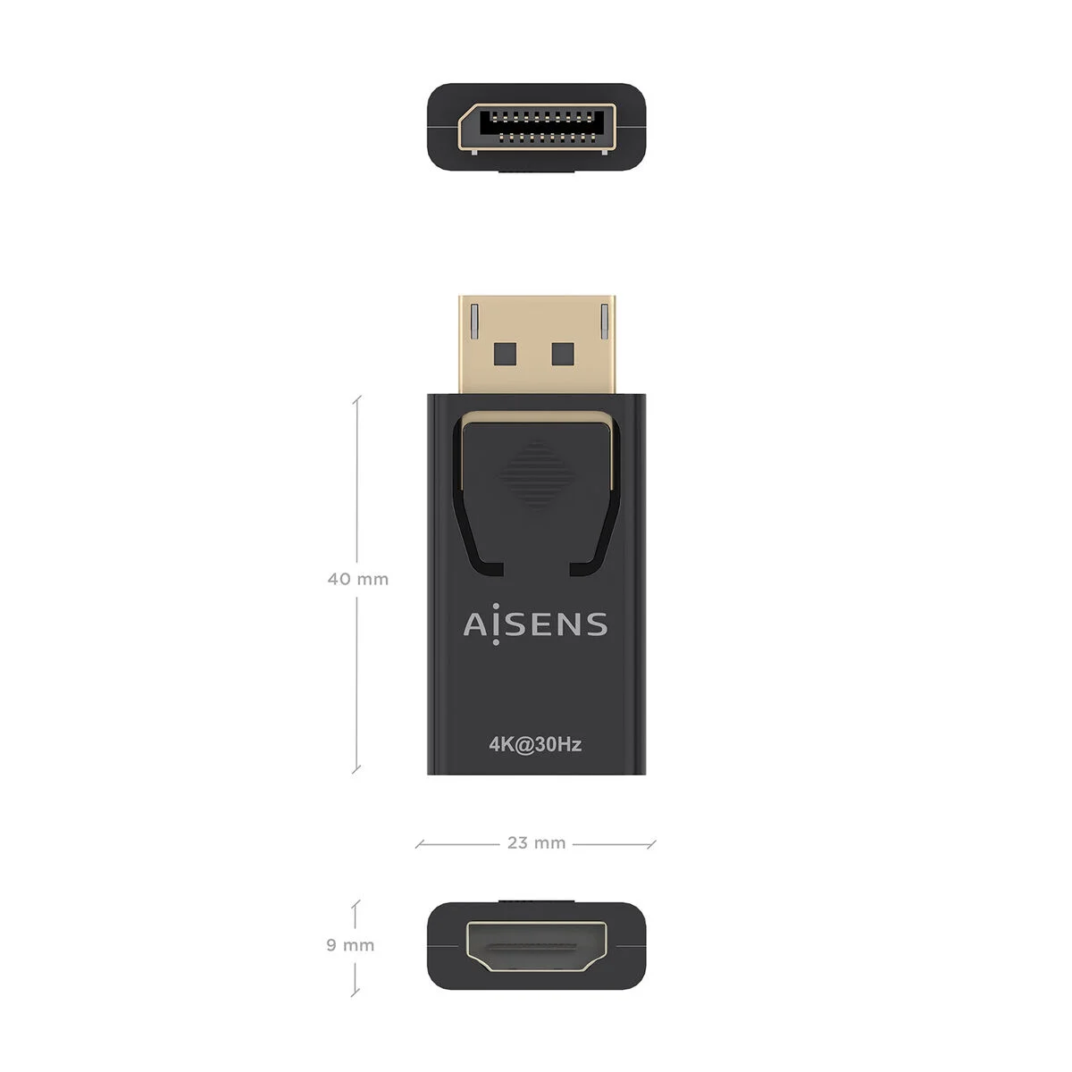 Adaptador DisplayPort a HDMI Aisens A125-0949 Negro